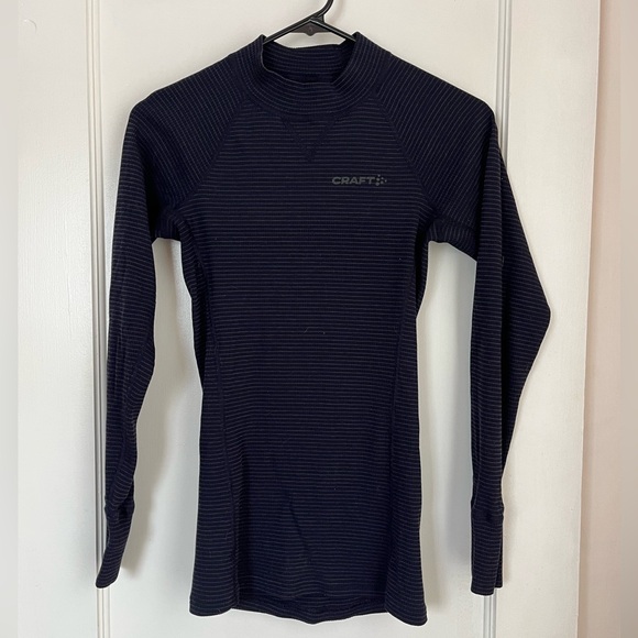 Craft Navy Long Sleeve Performance Top - Picture 1 of 4